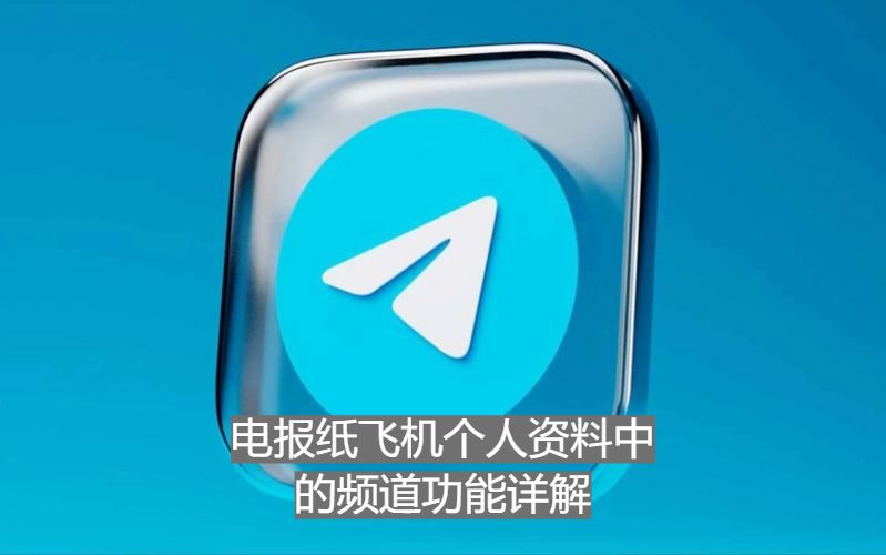 电报纸飞机个人资料中的频道功能详解