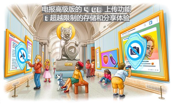 电报高级版的 4 GB 上传功能：超越限制的存储和分享体验