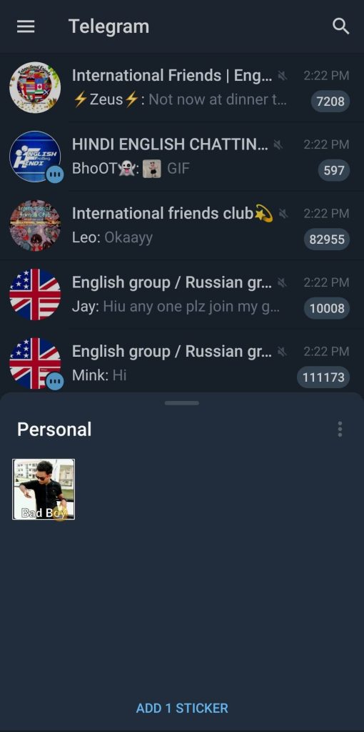 你的个人电报贴纸